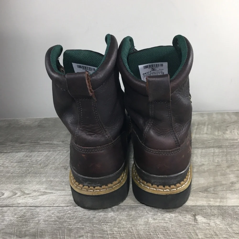 Mens Georgia Giant G8374 Work Steel Work Boots Waterproof Leather Size 10.5 M